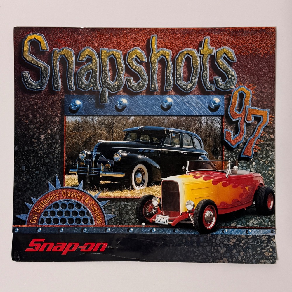 Vintage 1997 Snap-on Snapshots Classics and Customs Car Wall Calendar Hot Rods